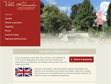 Tablet Screenshot of pension-juergens.de